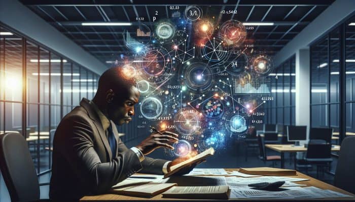 How to Time Your Debt Consolidation Loan: A Guide | DCL A person analyzing financial documents and charts in an office, focused on debt consolidation assessment.