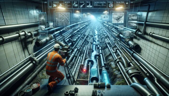 Sewer Inspection Services in Surrey BC: Detailed sewer inspection in Surrey showing blockages, cracks, and leaks using advanced camera technology.