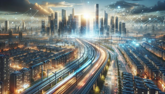 A vibrant Kempton Park scene with modern infrastructure, enhancing accessibility and boosting property values.