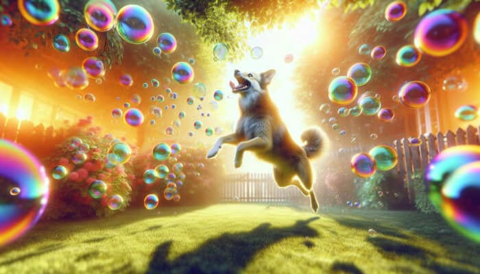 Bubble Chasing: The Universal Delight for Outdoor Pets
