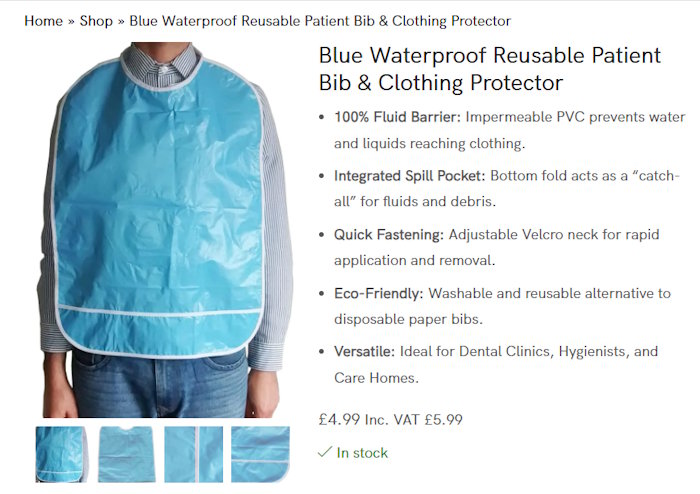 Waterproof Adult Bibs: Ideal for Dental Procedures and Beyond