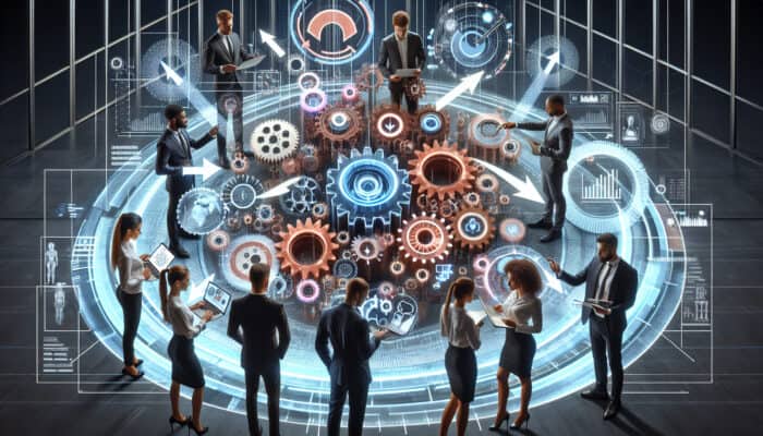 Feedback Loops Boost Efficiency in Scaled Human VA Operations