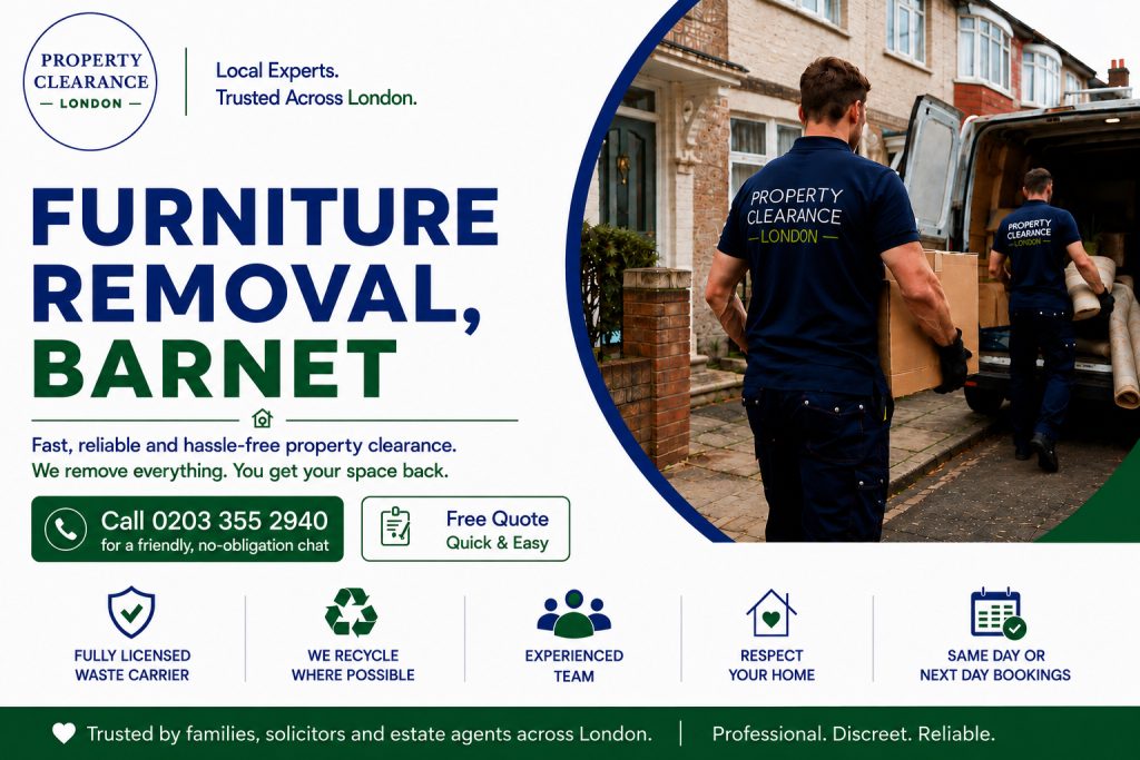Furniture Removal Services: Expert Guidance in Barnet