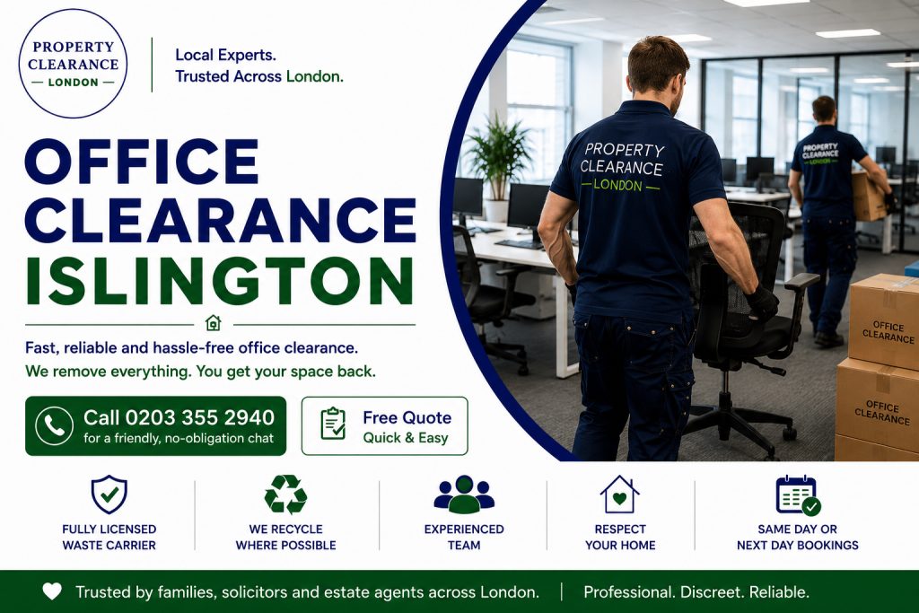 Office Clearance Services: Reliable and Quick in Islington